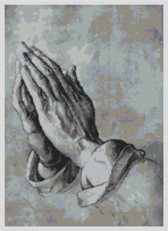 Praying Hands Counted Cross Stitch Pattern Albrecht Durer