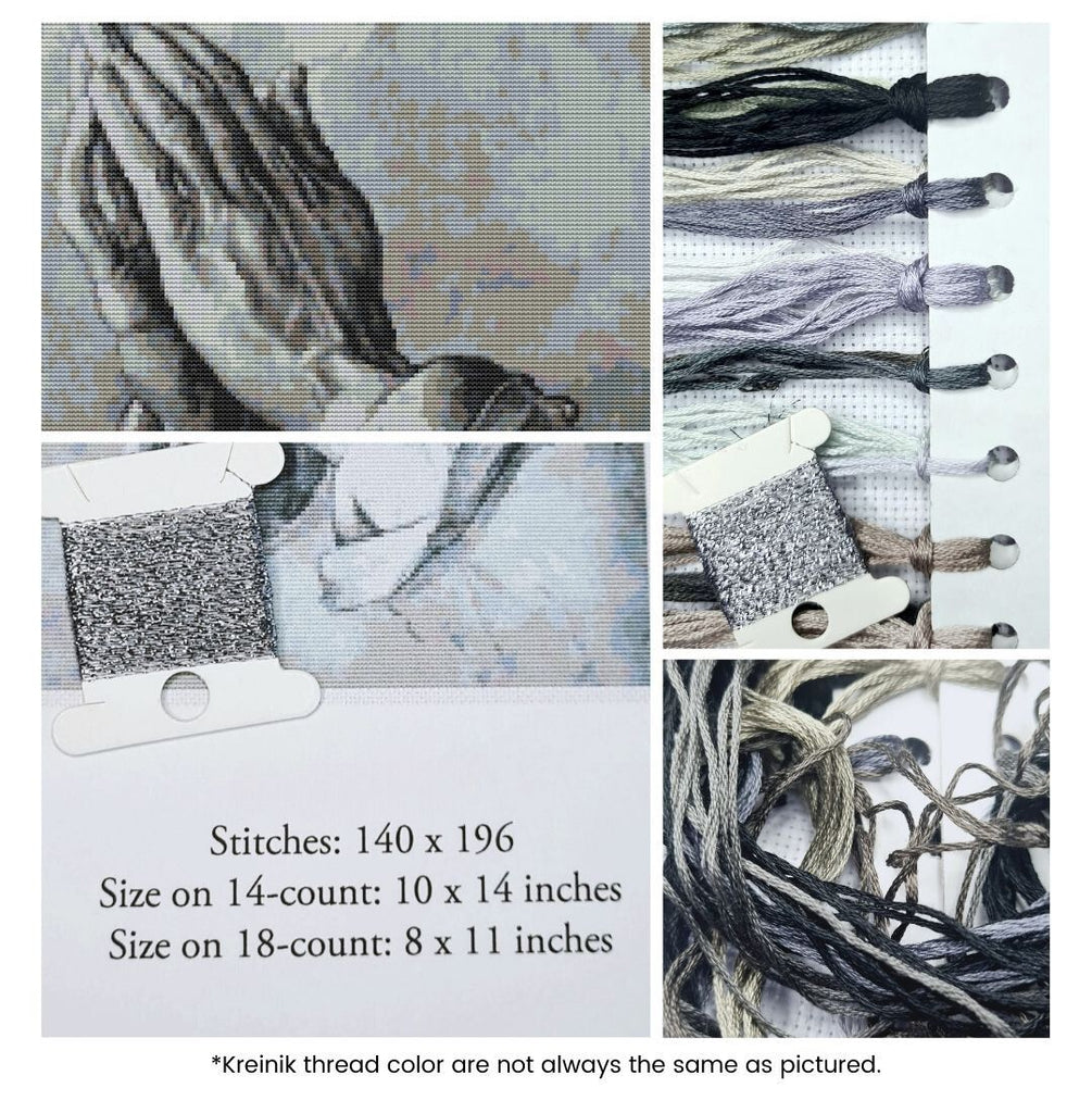 Praying Hands Counted Cross Stitch Kit Albrecht Durer