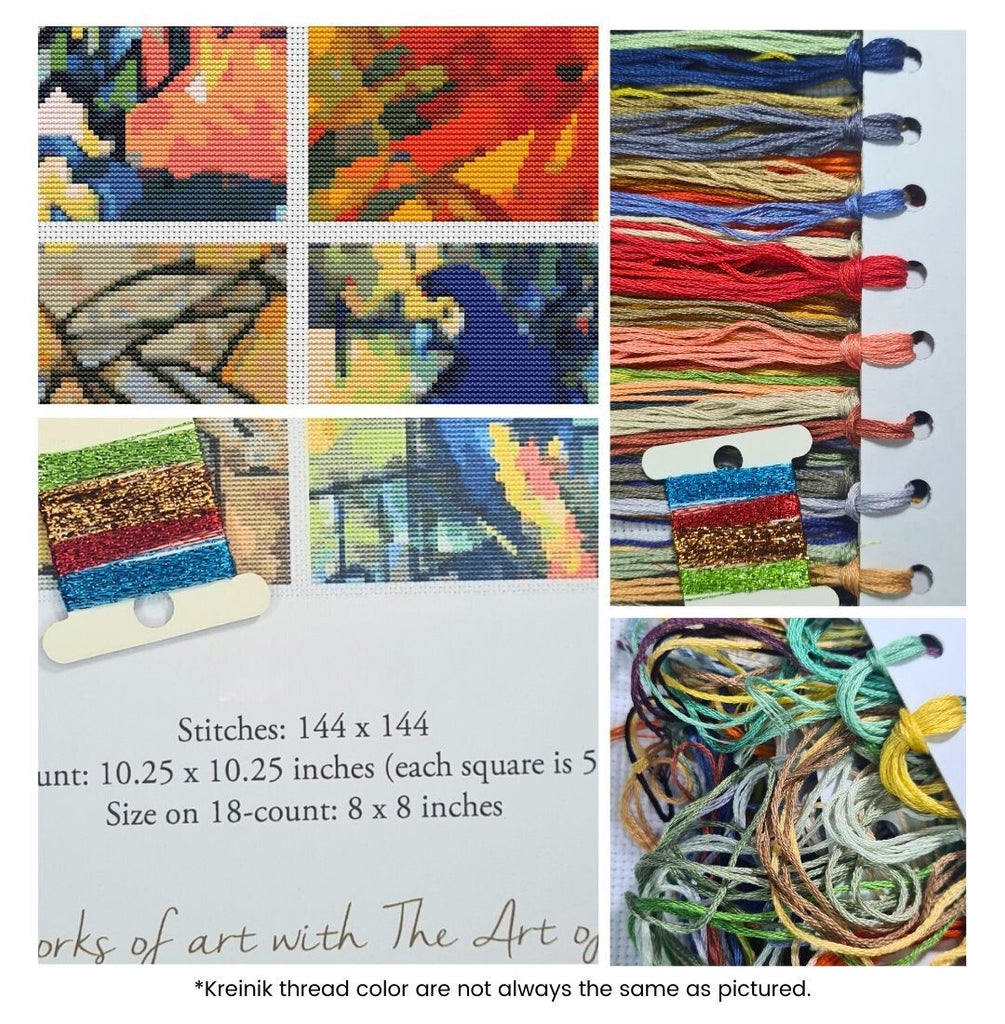 Four Squares featuring Abstract Counted Cross Stitch Kit The Art of Stitch
