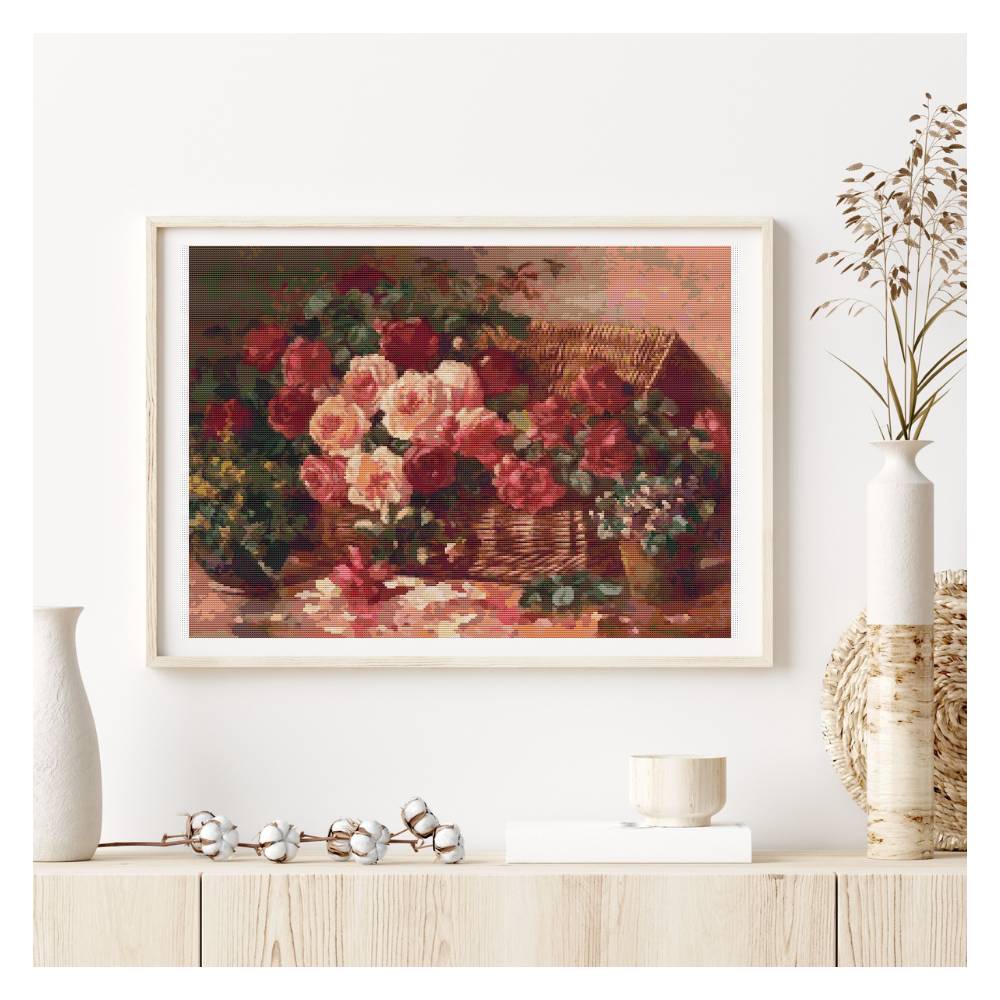 Floral Still Life Counted Cross Stitch Pattern Abbott Fuller