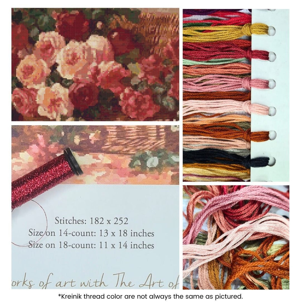 Floral Still Life Counted Cross Stitch Kit Abbott Fuller
