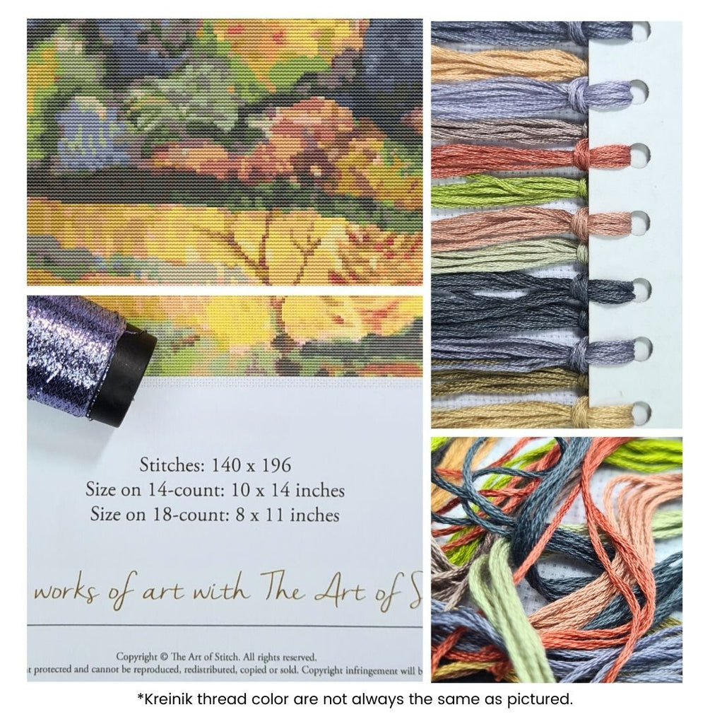 Tahitian Landscape Counted Cross Stitch Kit Paul Gauguin