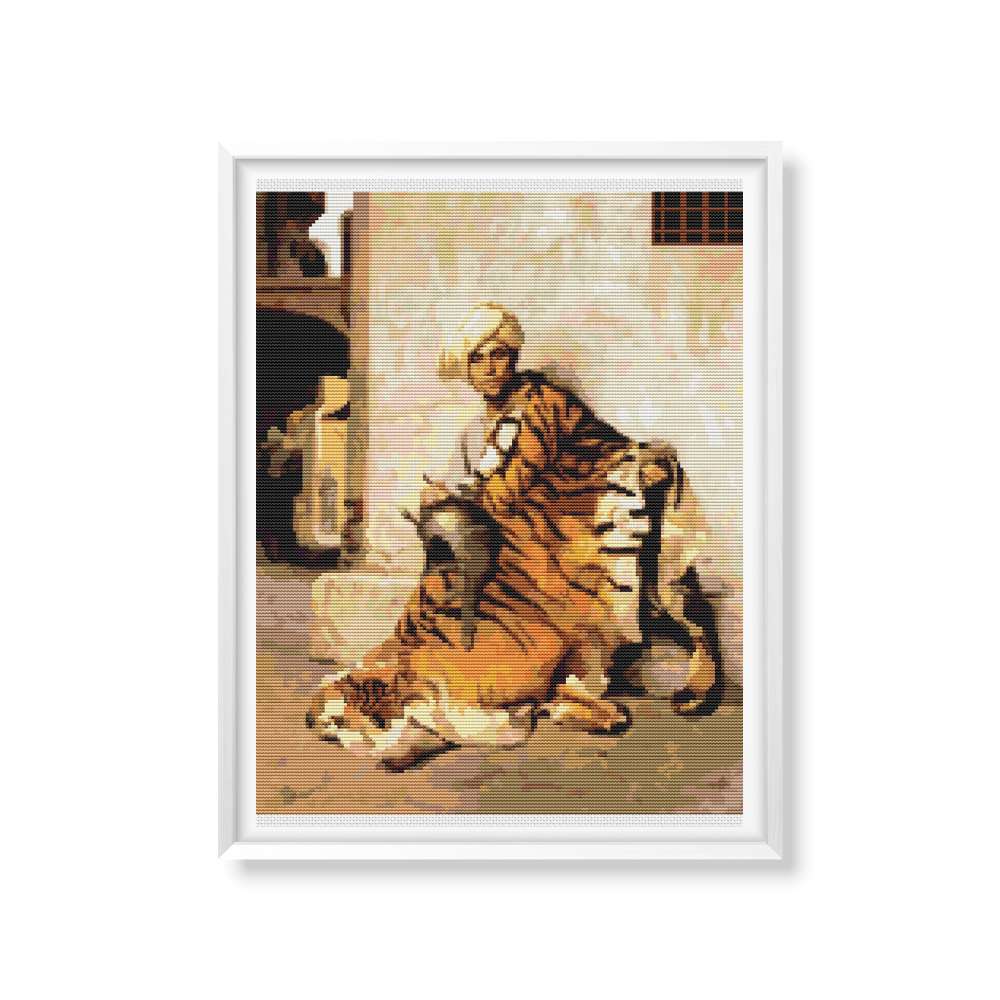 Pelt Merchant of Cairo Counted Cross Stitch Kit Jean Leon Gerome