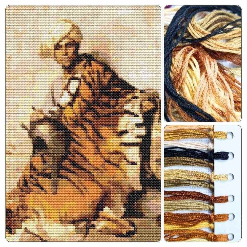 Pelt Merchant of Cairo Cross Stitch Kit - Premium Cross Stitch Kit - Jean Leon Gerome