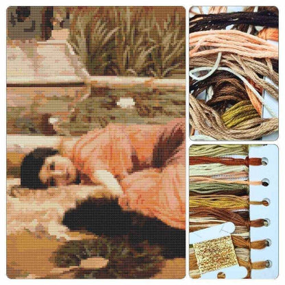 Sweet Nothings Cross Stitch Kit - Premium Cross Stitch Kit - John William Godward