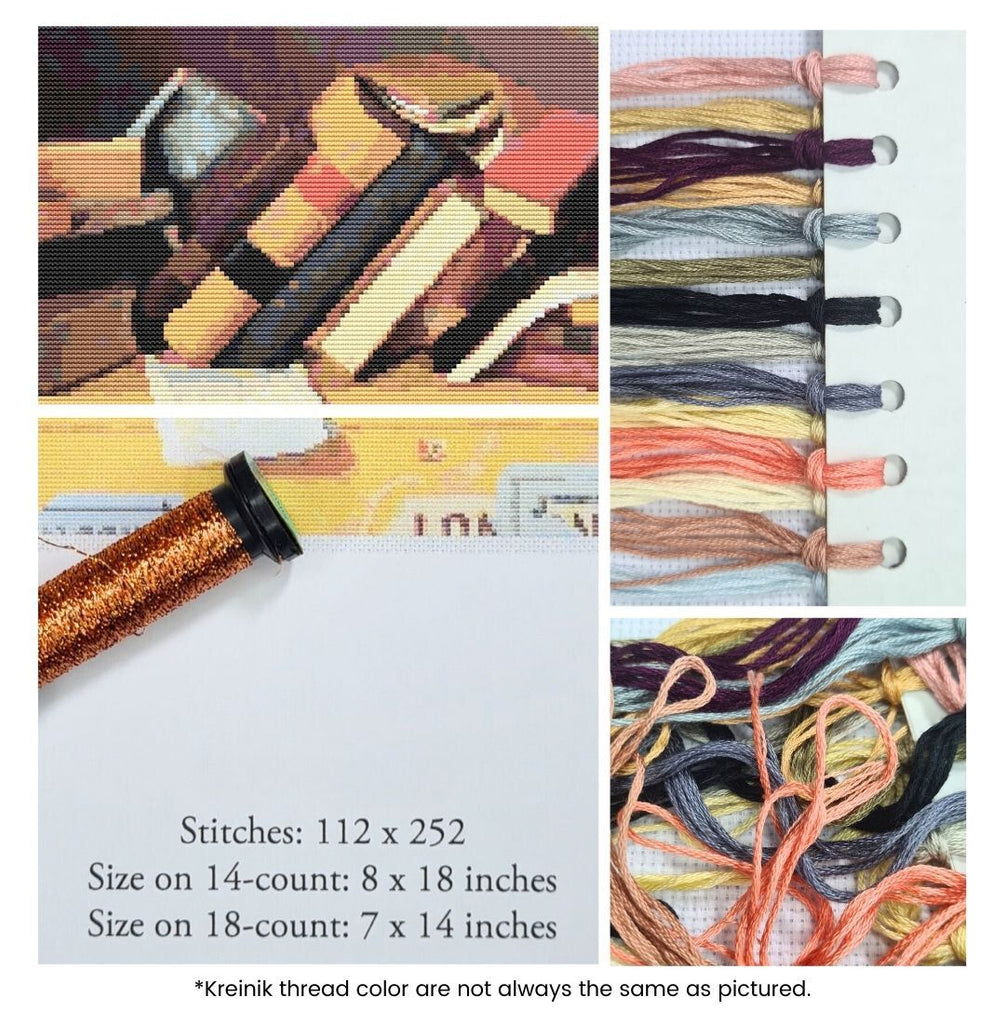 Job Lot Cheap Counted Cross Stitch Kit William Michael Hartnett