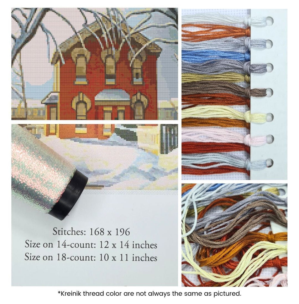Red House Counted Cross Stitch Kit Lawren Harris