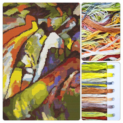 Improvisation Cross Stitch Kit - Premium Cross Stitch Kit - Wassily Kandinsky
