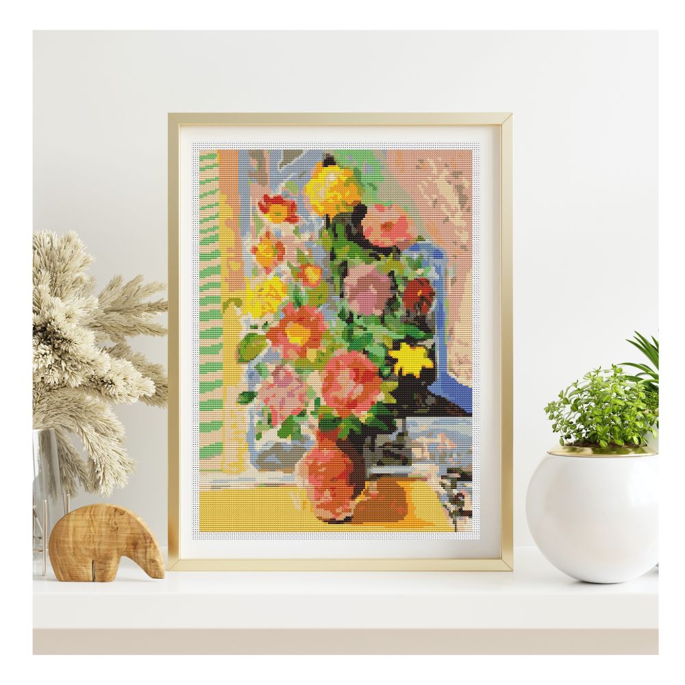 Grand Bouquet Counted Cross Stitch Kit Moise Kisling