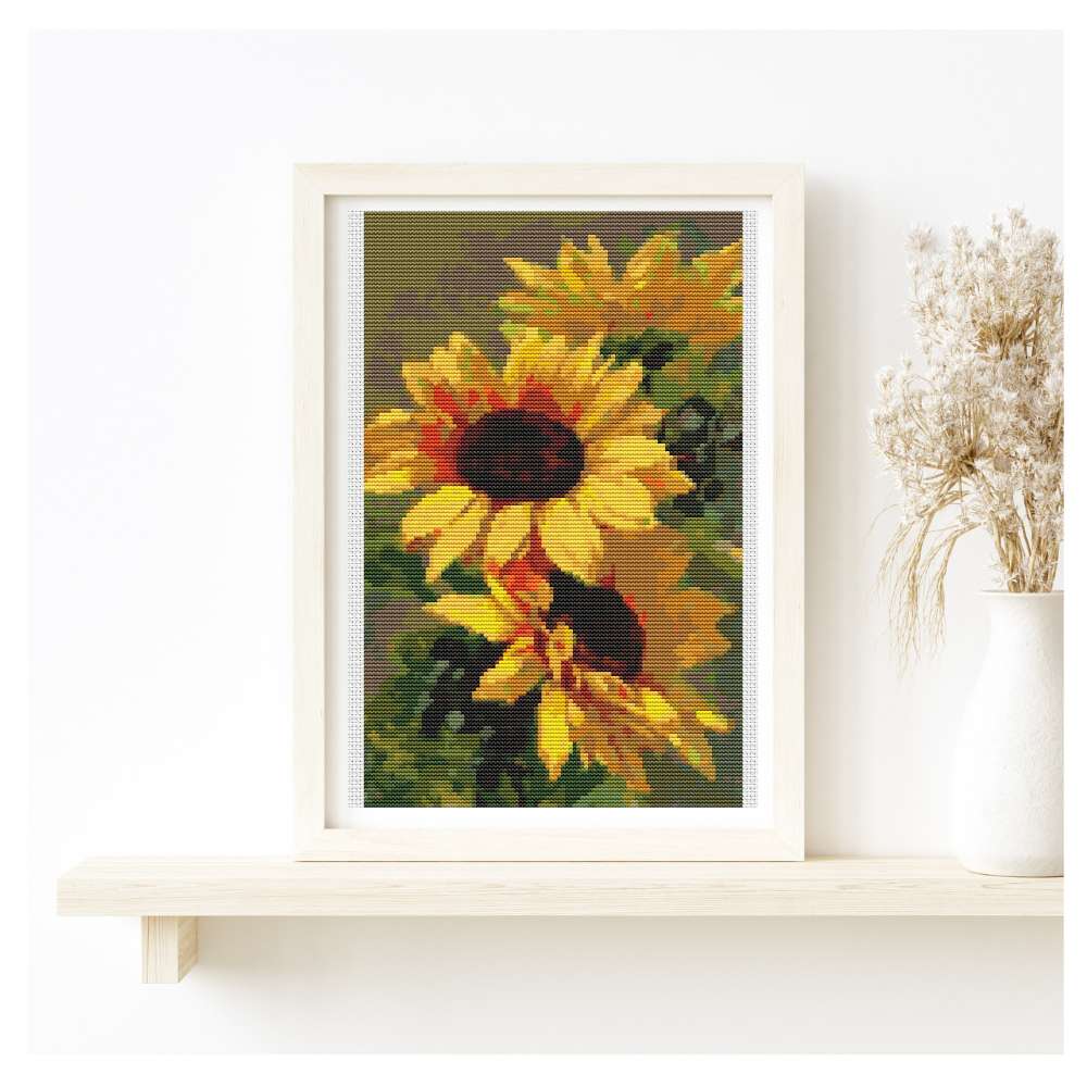 Sunflowers Counted Cross Stitch Pattern Catherine Klein