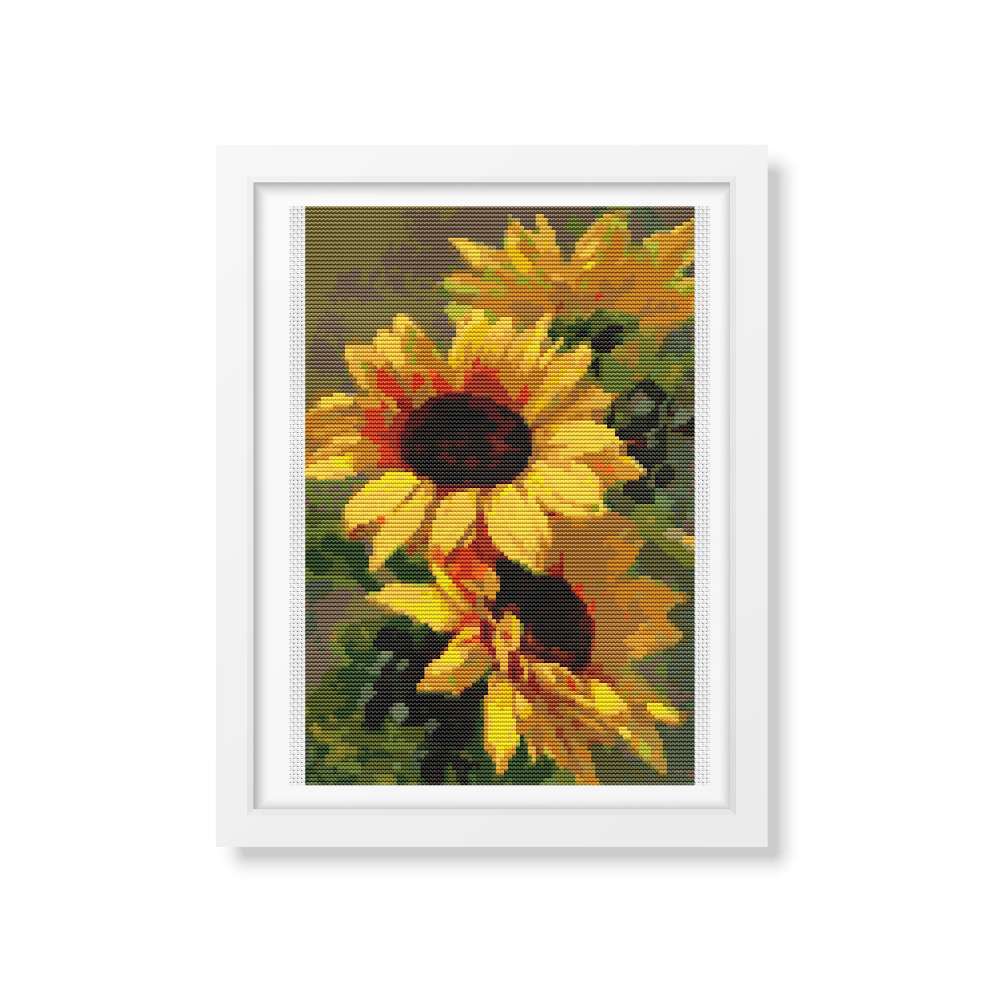 Sunflowers Counted Cross Stitch Pattern Catherine Klein