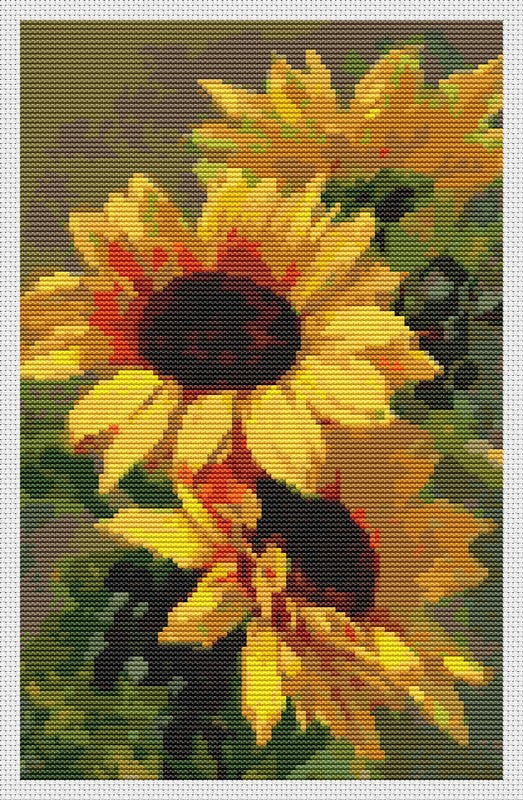 Sunflowers Counted Cross Stitch Kit Catherine Klein