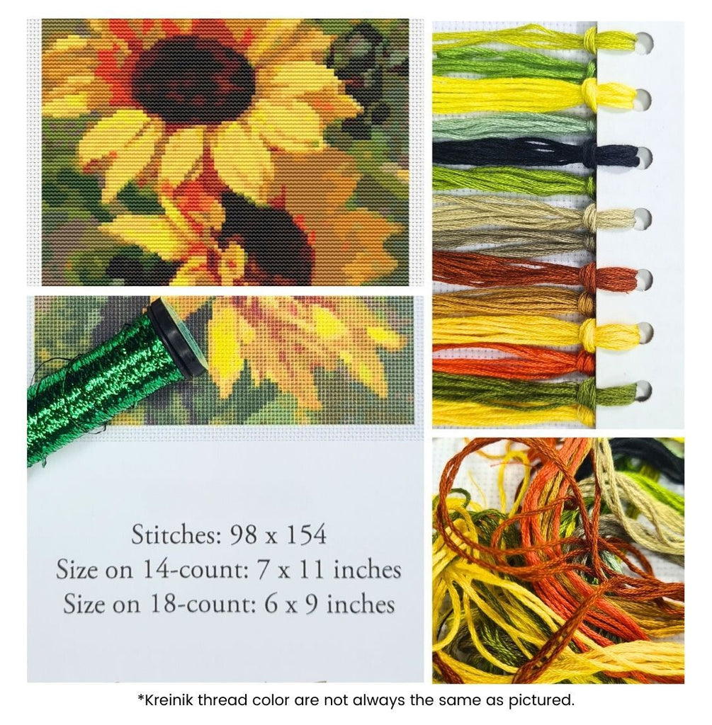 Sunflowers Counted Cross Stitch Kit Catherine Klein