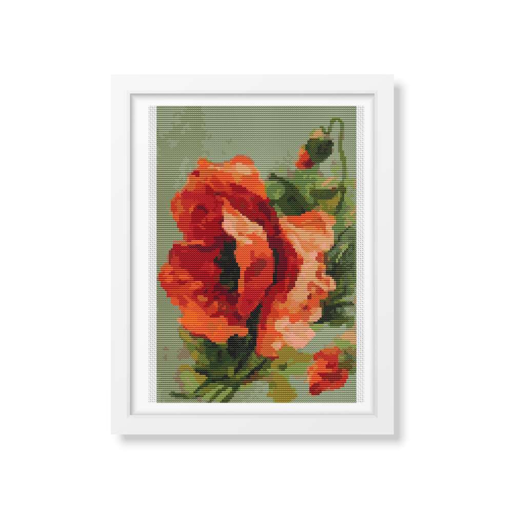 Poppies Counted Cross Stitch Kit Catherine Klein