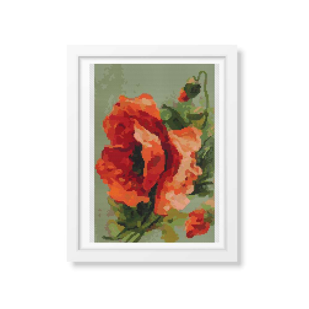 Poppies Counted Cross Stitch Pattern Catherine Klein