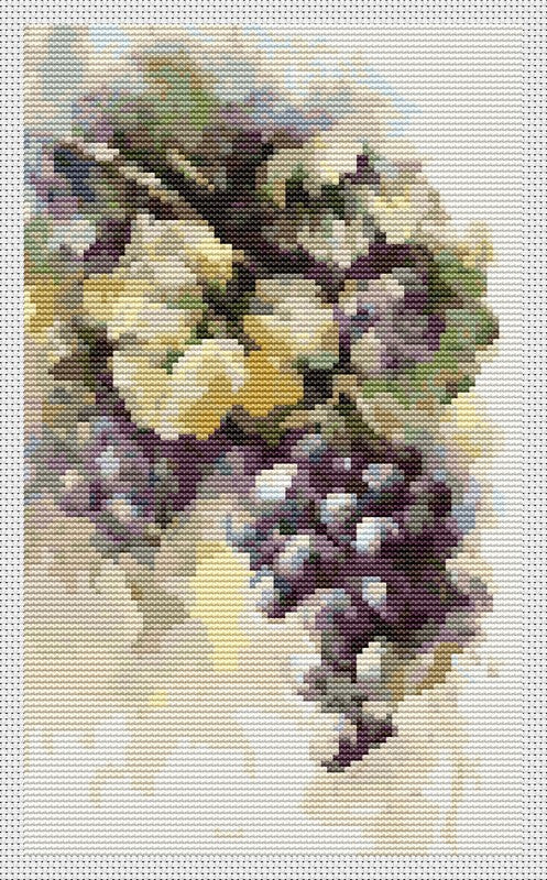 Grapes Counted Cross Stitch Pattern Catherine Klein