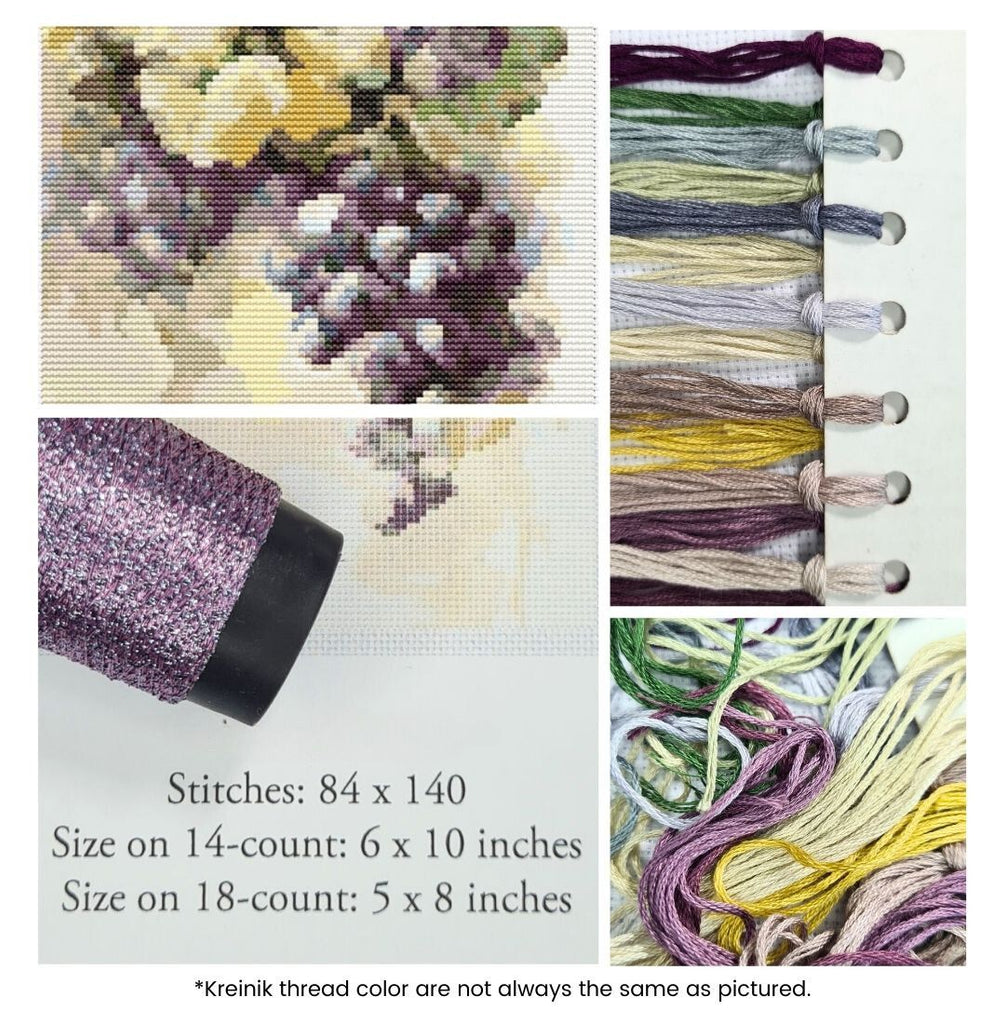 Grapes Counted Cross Stitch Kit Catherine Klein