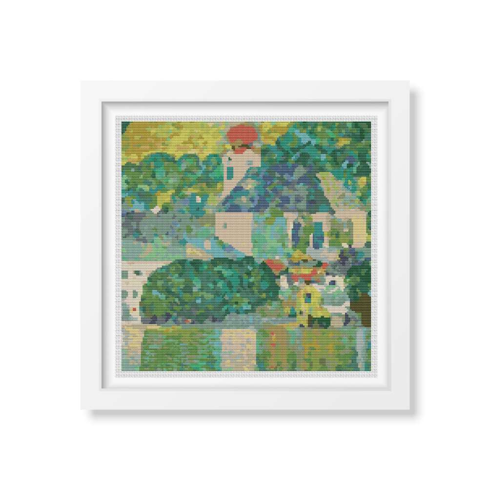 Church in Unterach Counted Cross Stitch Kit Gustav Klimt