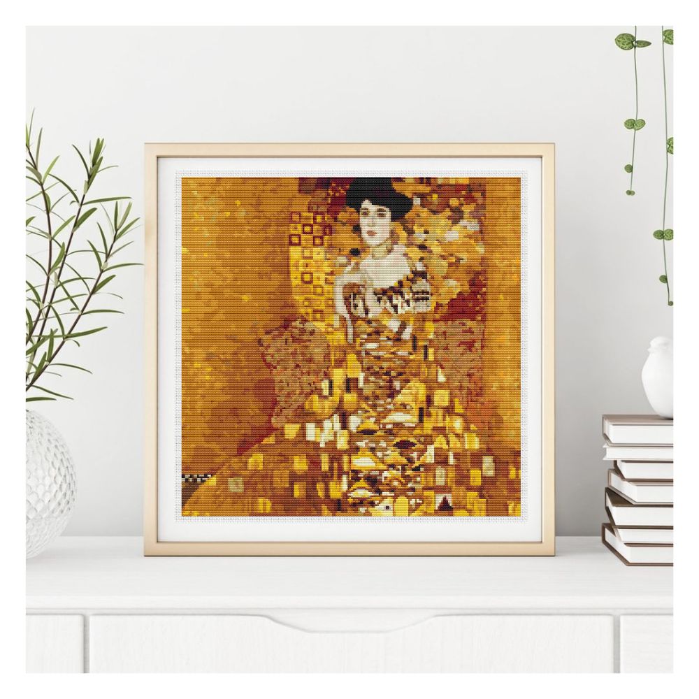 Portrait of Adele Bloch Bauer Counted Cross Stitch Kit Gustav Klimt