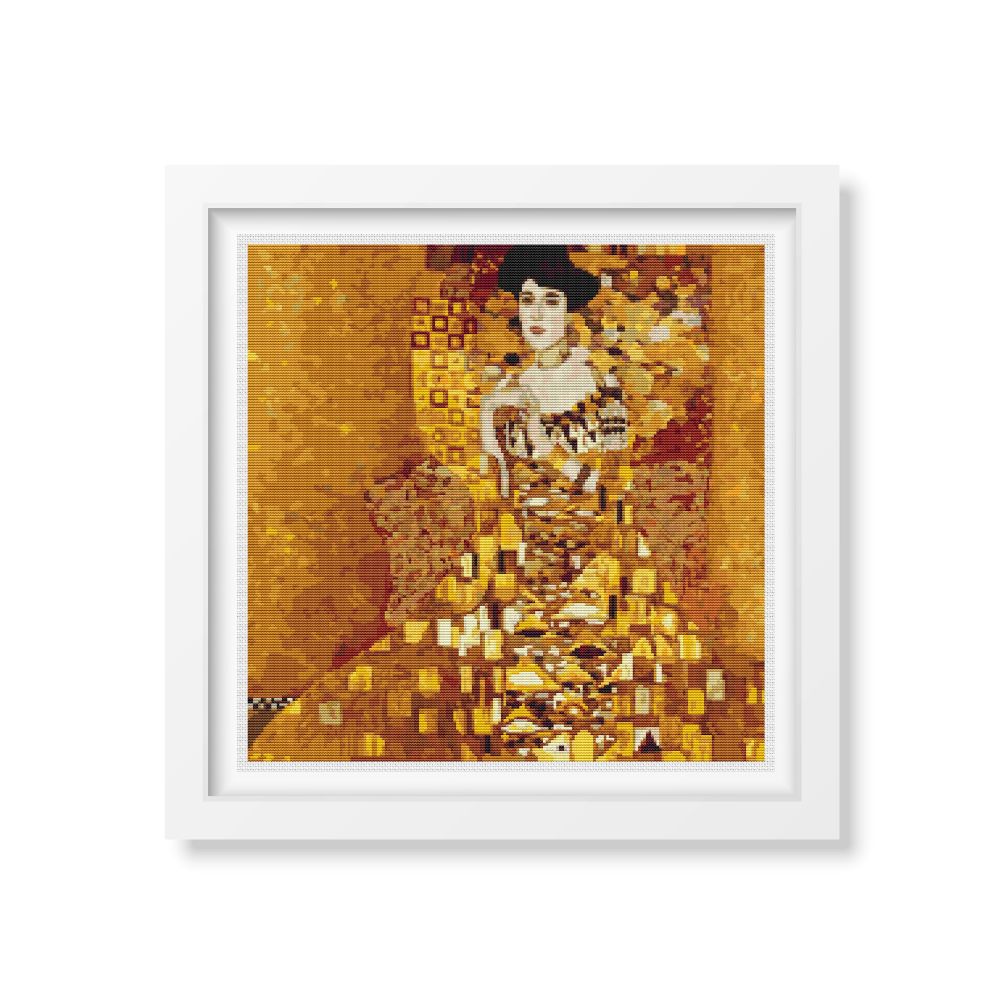 Portrait of Adele Bloch Bauer Counted Cross Stitch Kit Gustav Klimt