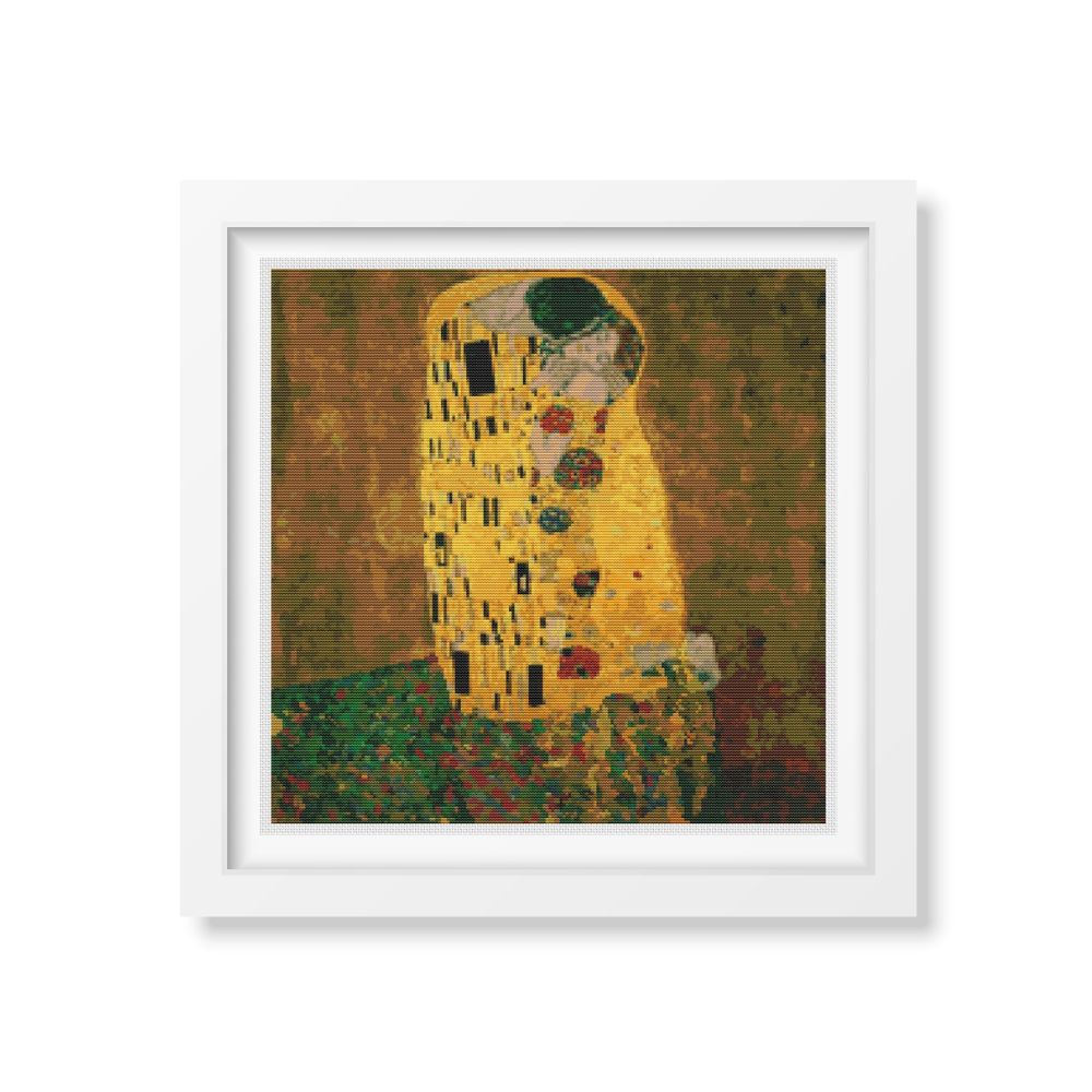 The Kiss Counted Cross Stitch Kit Gustav Klimt