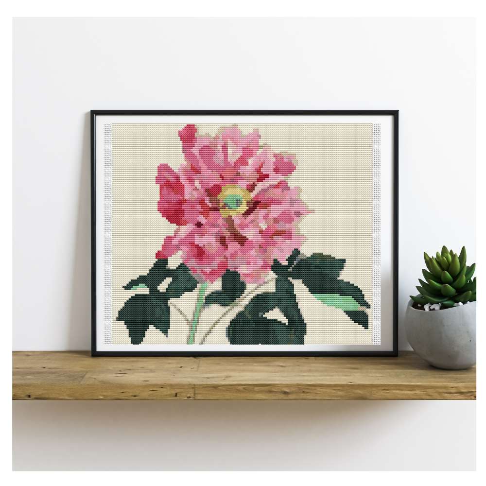 Peonies Counted Cross Stitch Kit Tanigami Konan