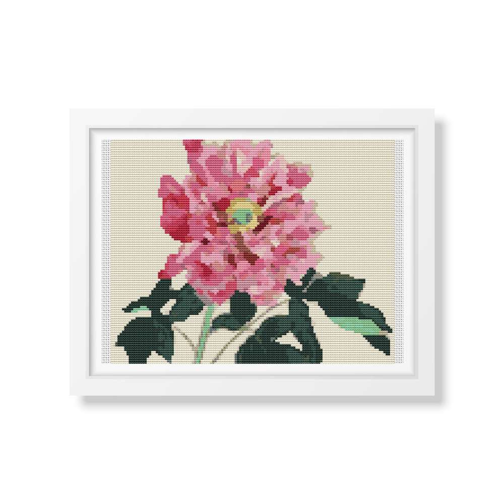 Peonies Counted Cross Stitch Kit Tanigami Konan