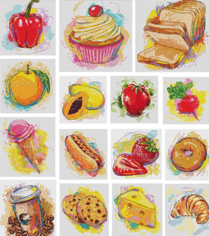Yummy Cupcake Counted Cross Stitch Pattern The Art of Stitch