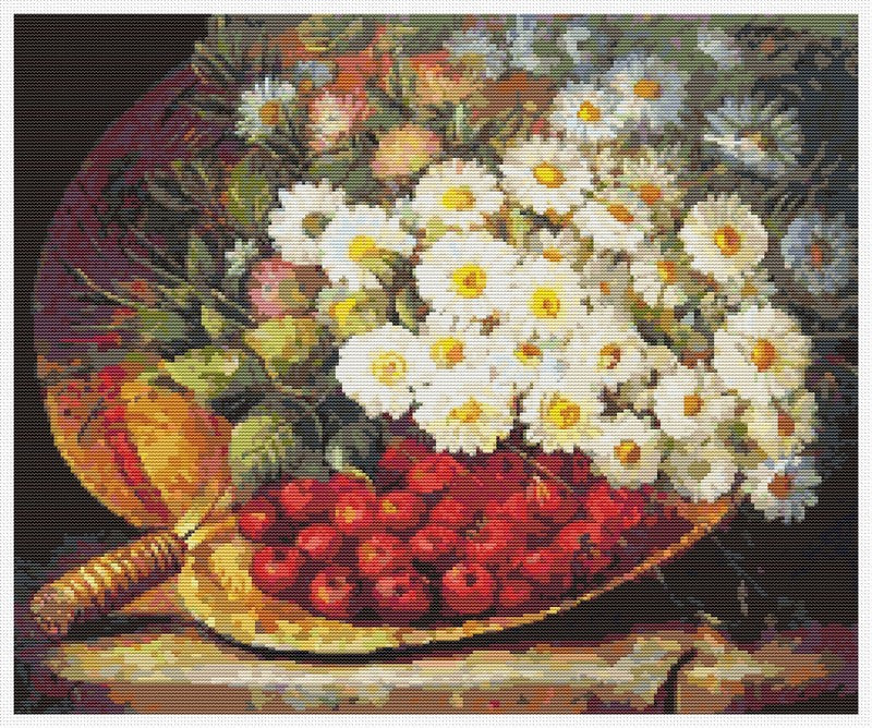 A Summer Still Life Counted Cross Stitch Kit August Laux