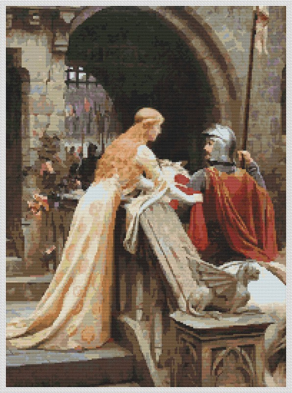 God Speed Counted Cross Stitch Pattern Edmund Blair Leighton