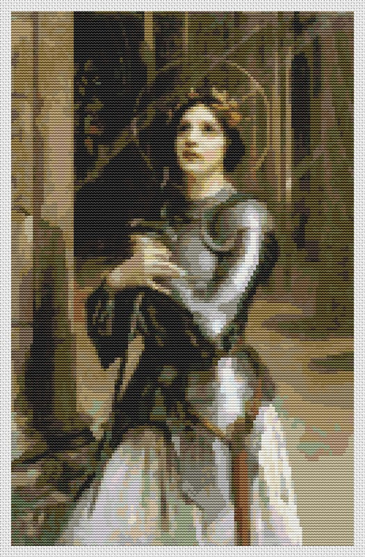 Joan of Arc Counted Cross Stitch Kit Charles-Amable Lenoir