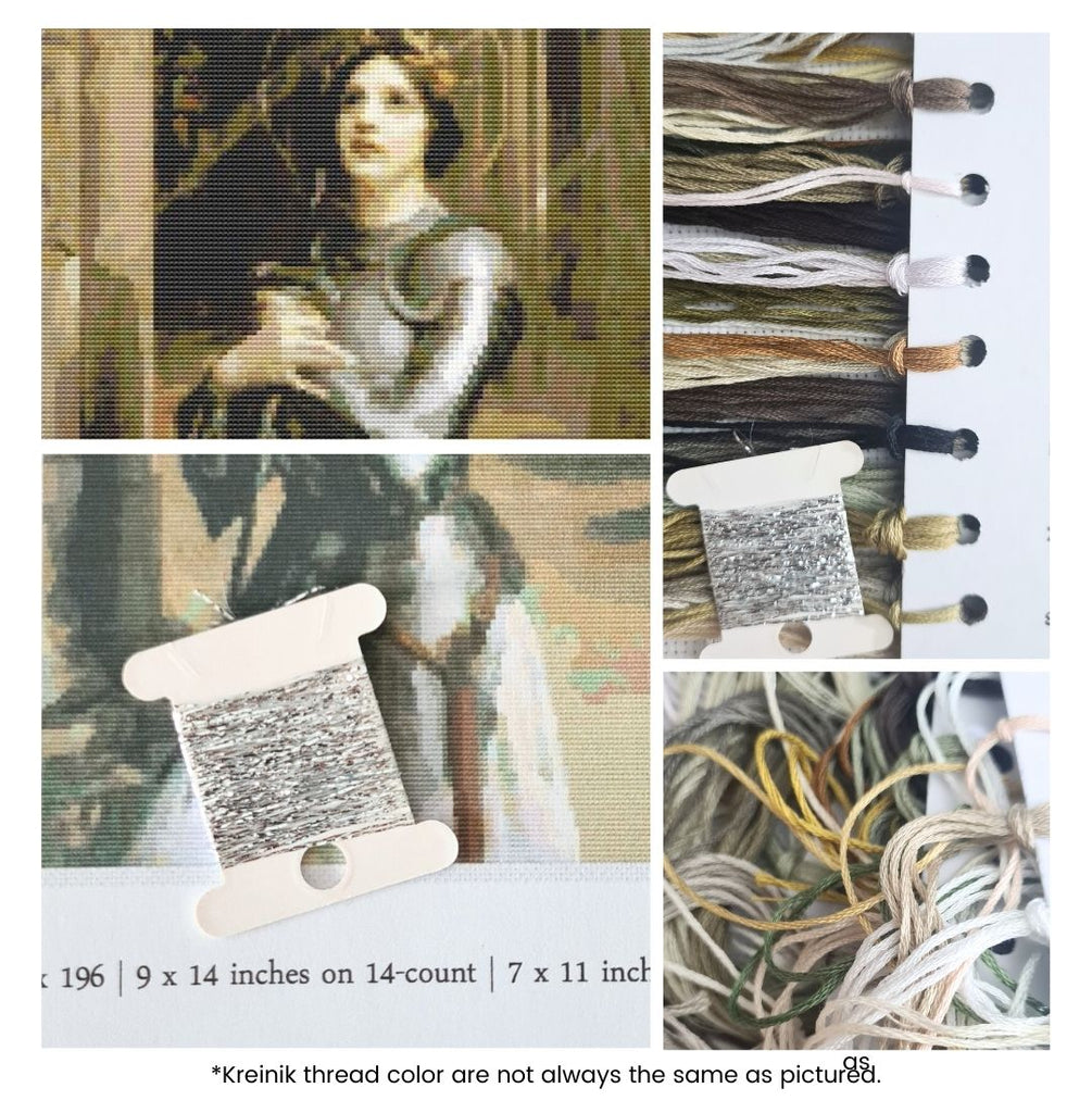 Joan of Arc Counted Cross Stitch Kit Charles-Amable Lenoir