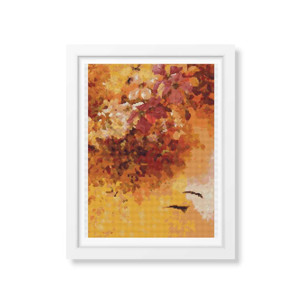Flowers and Insects Counted Cross Stitch Pattern Paul de Longpre