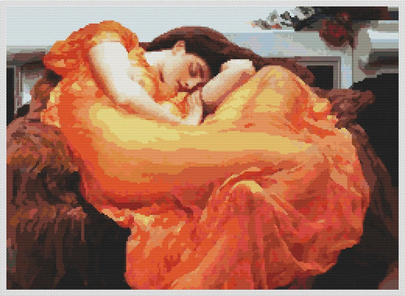 Flaming June Counted Cross Stitch Kit Lord Frederic Leighton