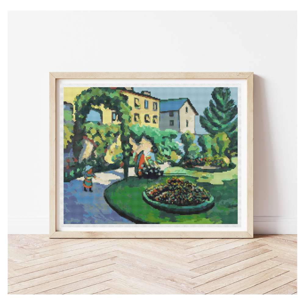 Garden Counted Cross Stitch Pattern August Macke