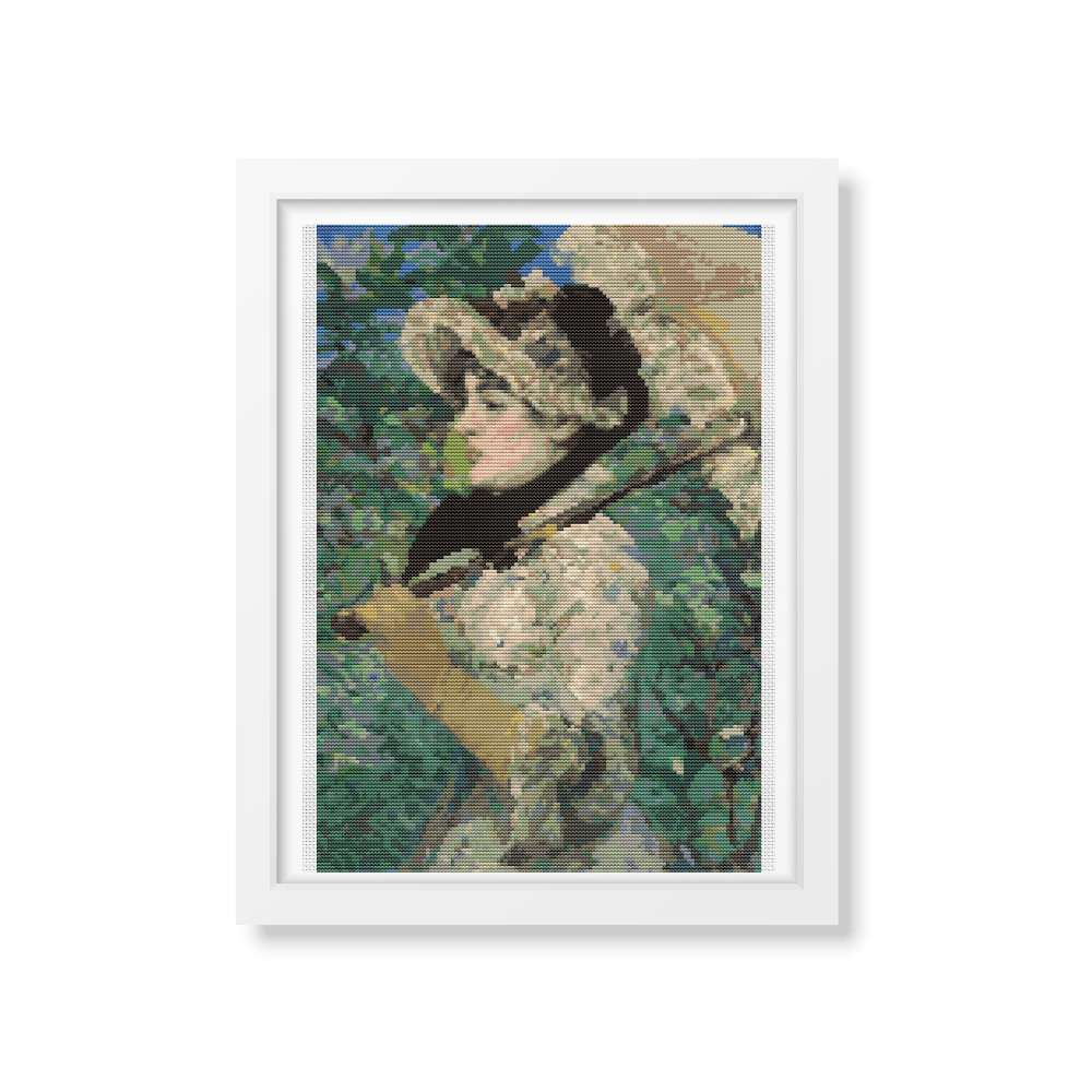 Jeanne Counted Cross Stitch Kit Edouard Manet