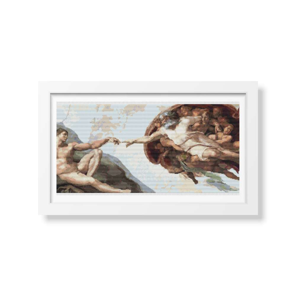 The Creation of Adam Counted Cross Stitch Kit Michelangelo