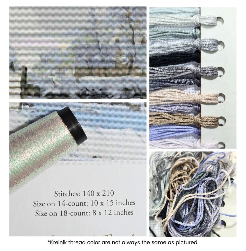 The Magpie Counted Cross Stitch Kit Claude Monet