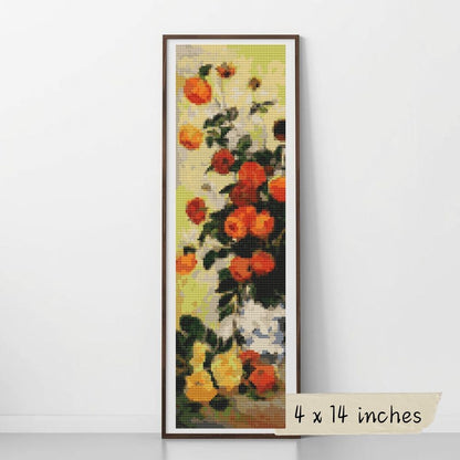 Dahlias II Cross Stitch Kit - Premium Cross Stitch Kit - Claude Monet