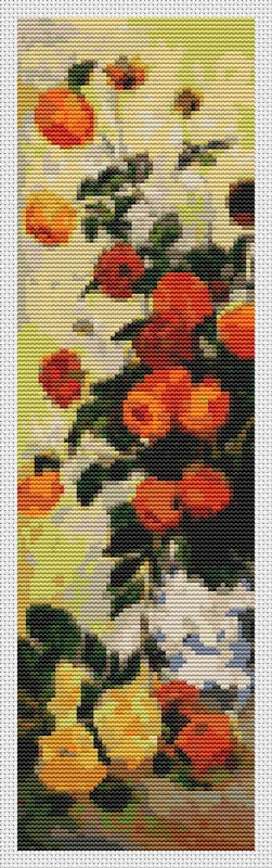 Dahlias II Counted Cross Stitch Kit Claude Monet
