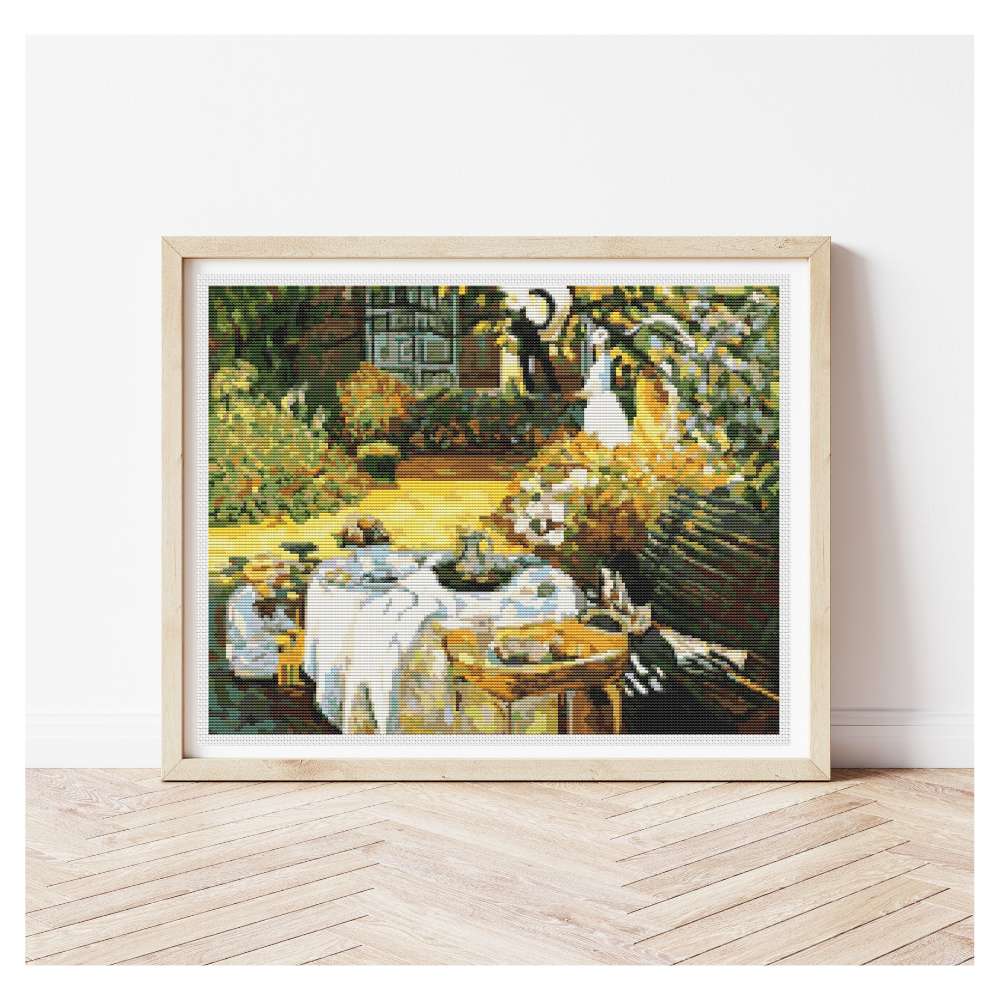 The Luncheon Counted Cross Stitch Pattern Claude Monet