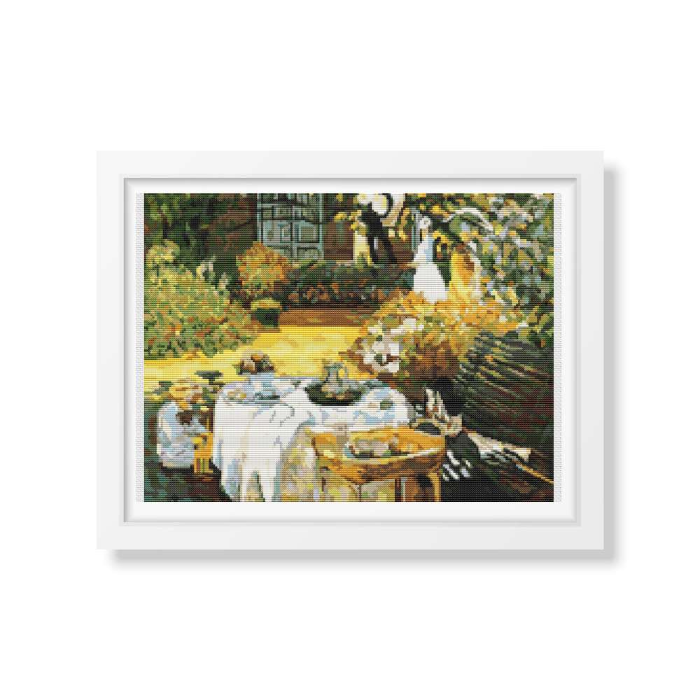 The Luncheon Counted Cross Stitch Pattern Claude Monet
