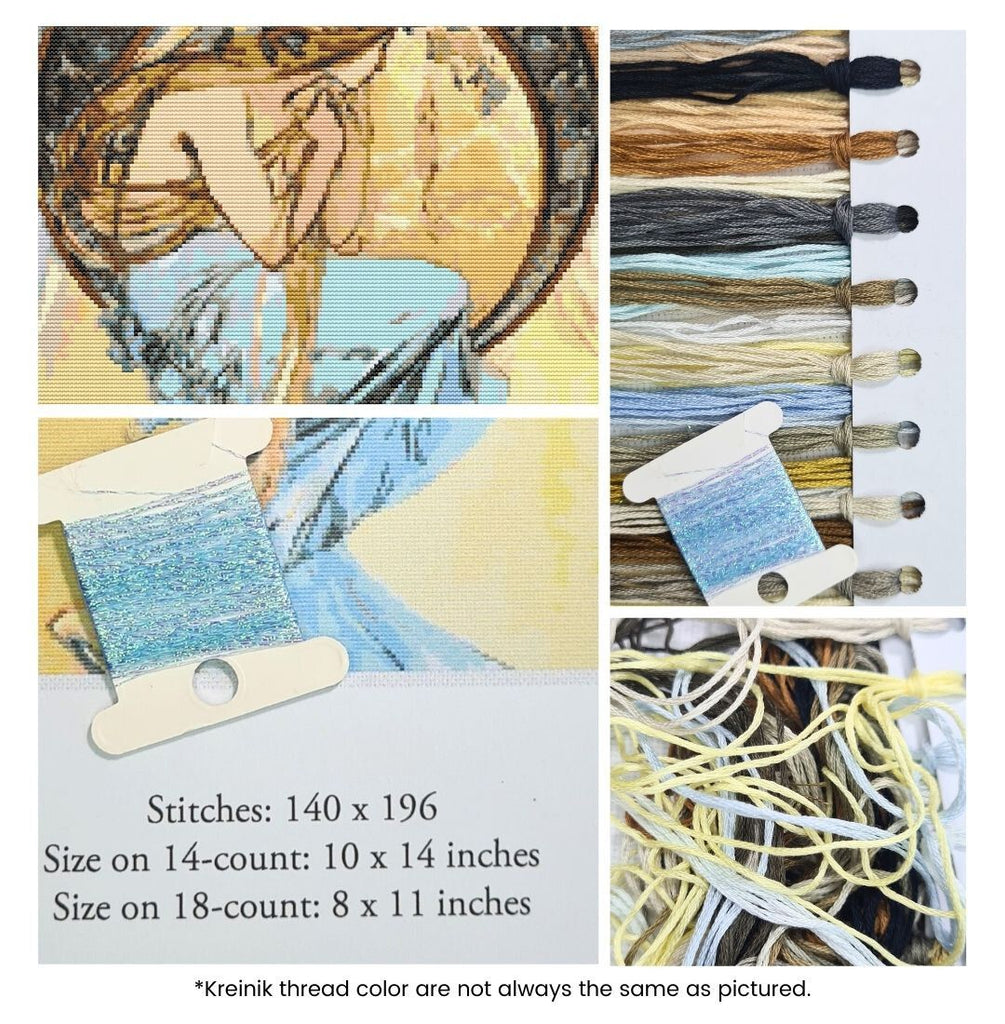 Poetry Counted Cross Stitch Kit Alphonse Mucha