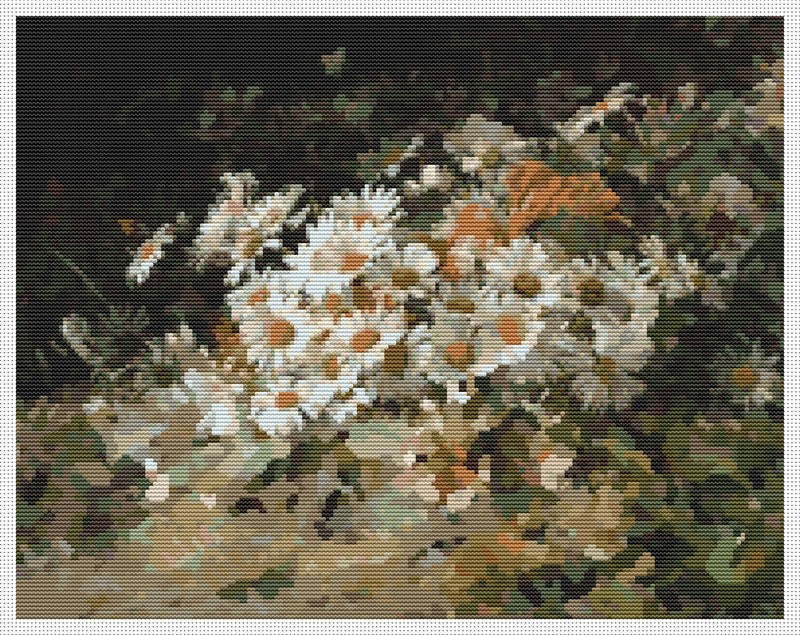 Wild Flowers Counted Cross Stitch Pattern William Jabez Muckley