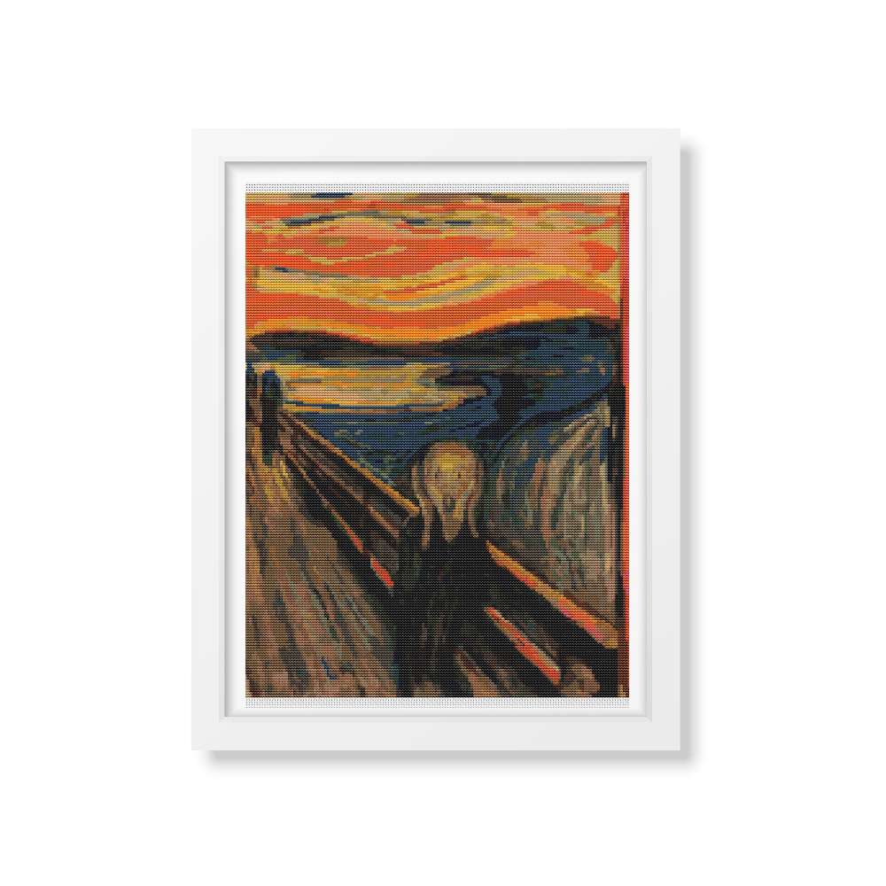 The Scream Counted Cross Stitch Kit Edvard Munch