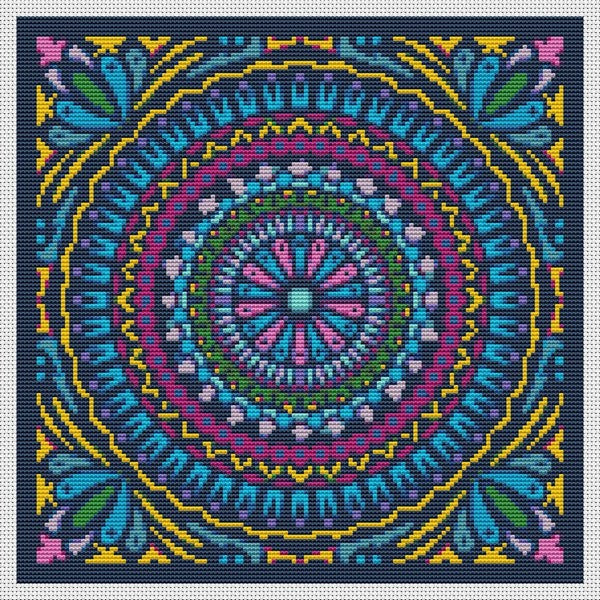 Dreams Mandala Counted Cross Stitch Pattern The Art of Stitch