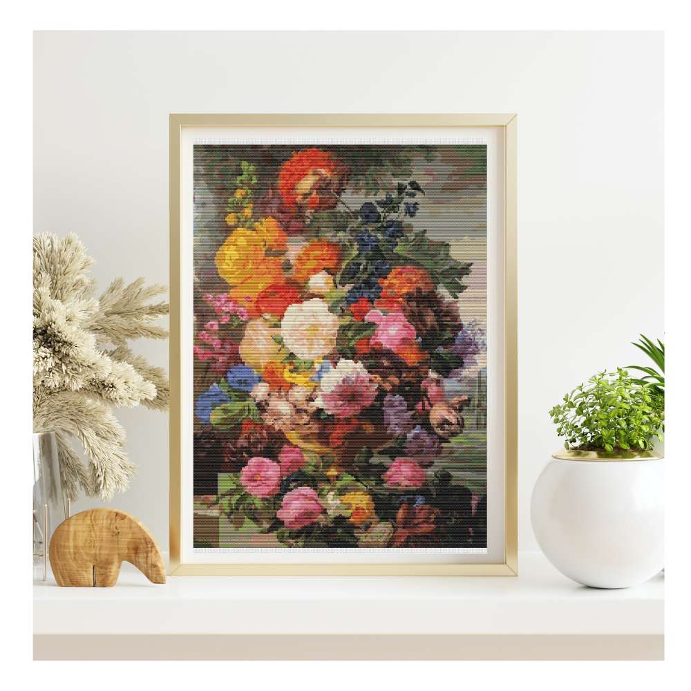 Grandmother's Bouquet II Counted Cross Stitch Pattern Joseph Nigg