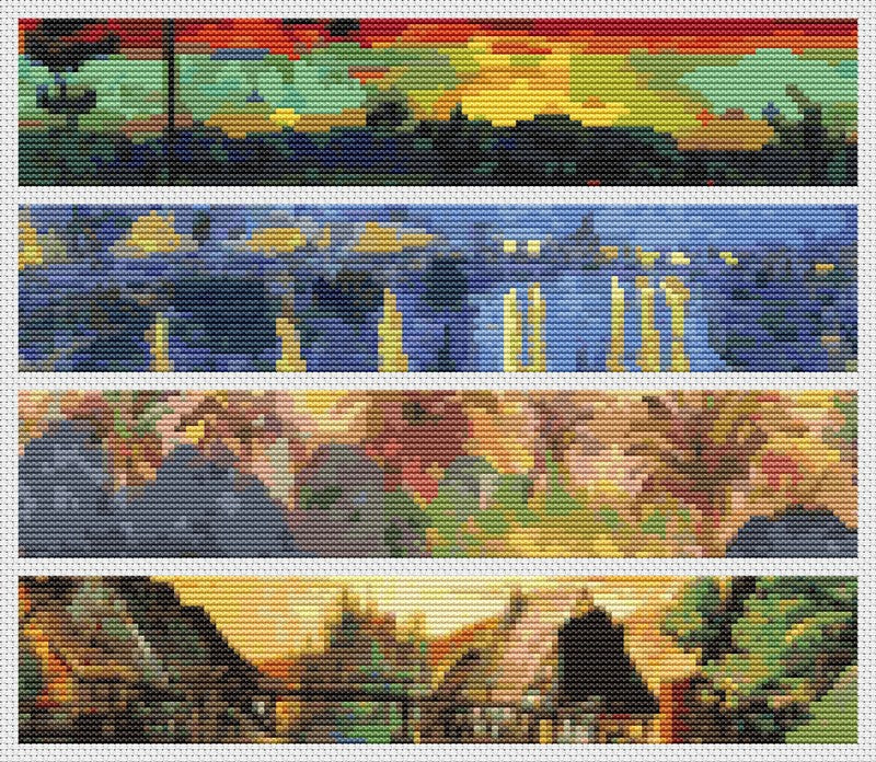 Panel Series featuring Landscapes Cross Stitch Pattern The Art of Stitch