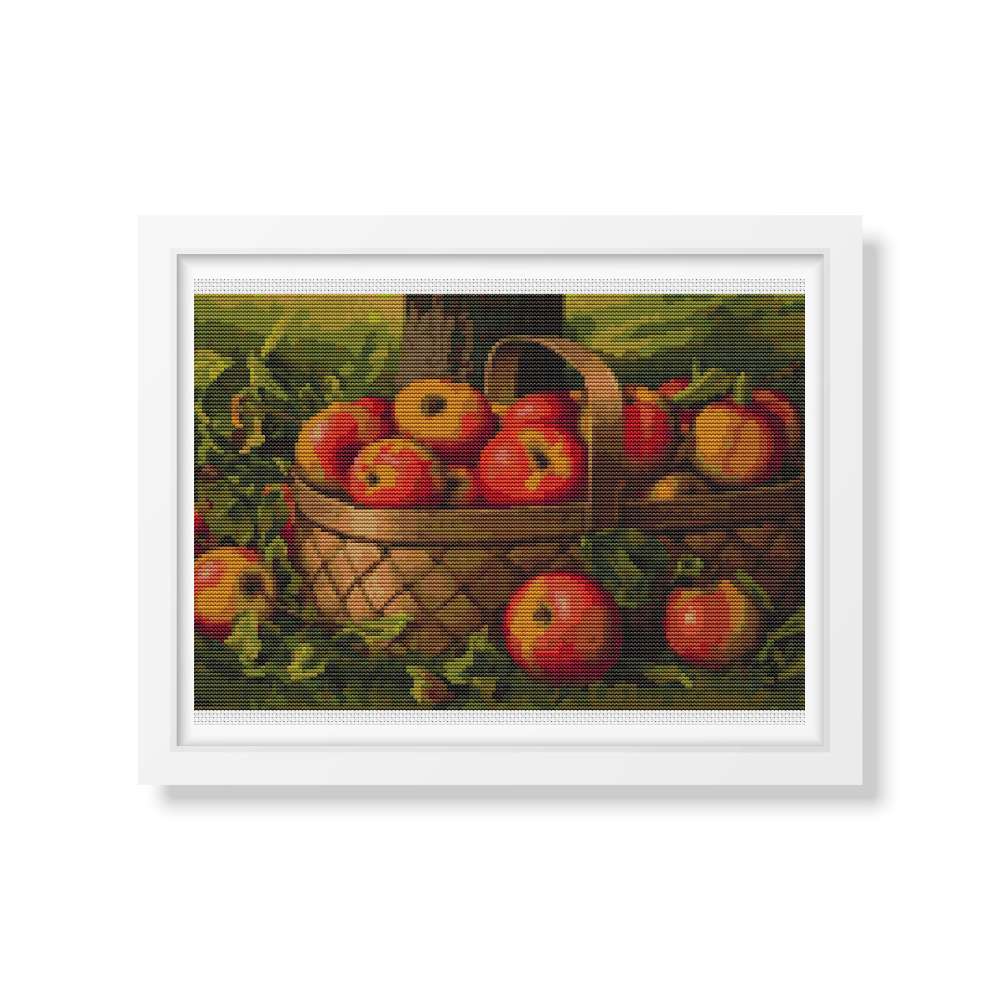 Apples in a Basket Counted Cross Stitch Kit Levi Wells Prentice