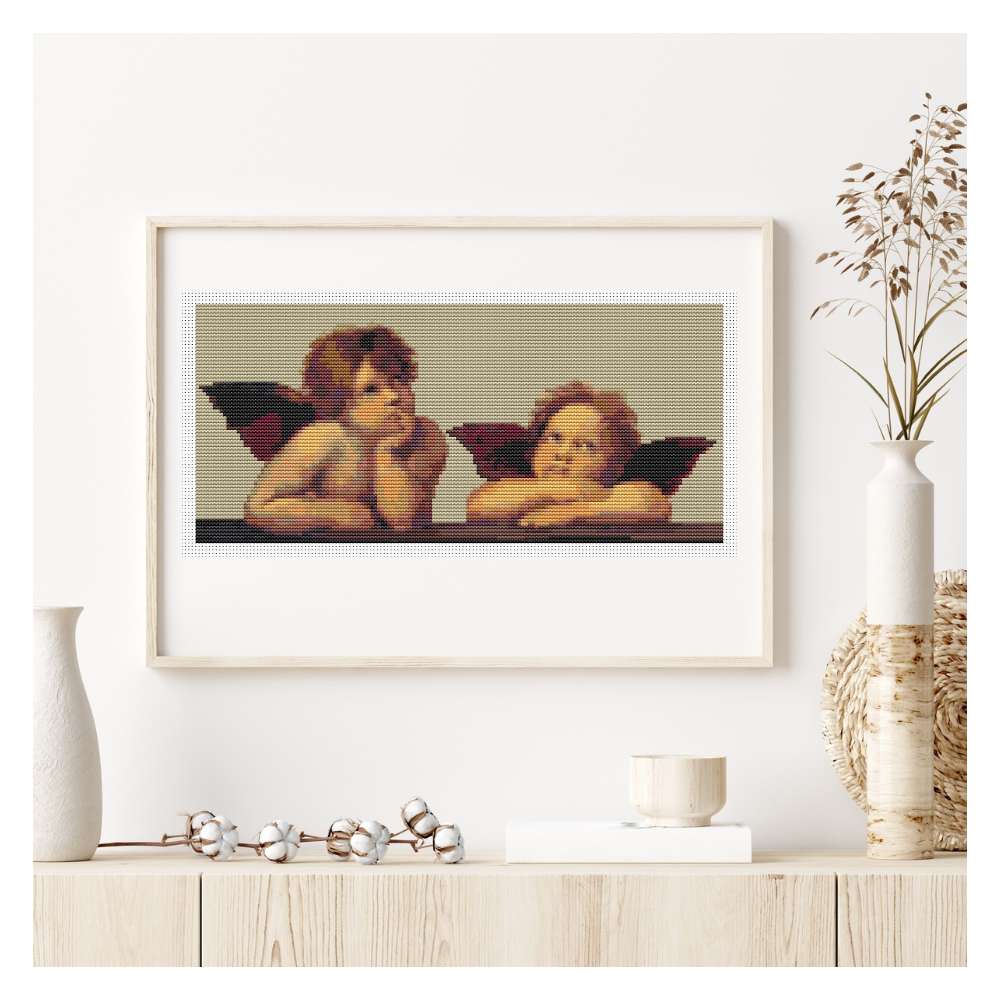 The Sistine Madonna Counted Cross Stitch Pattern Raphael